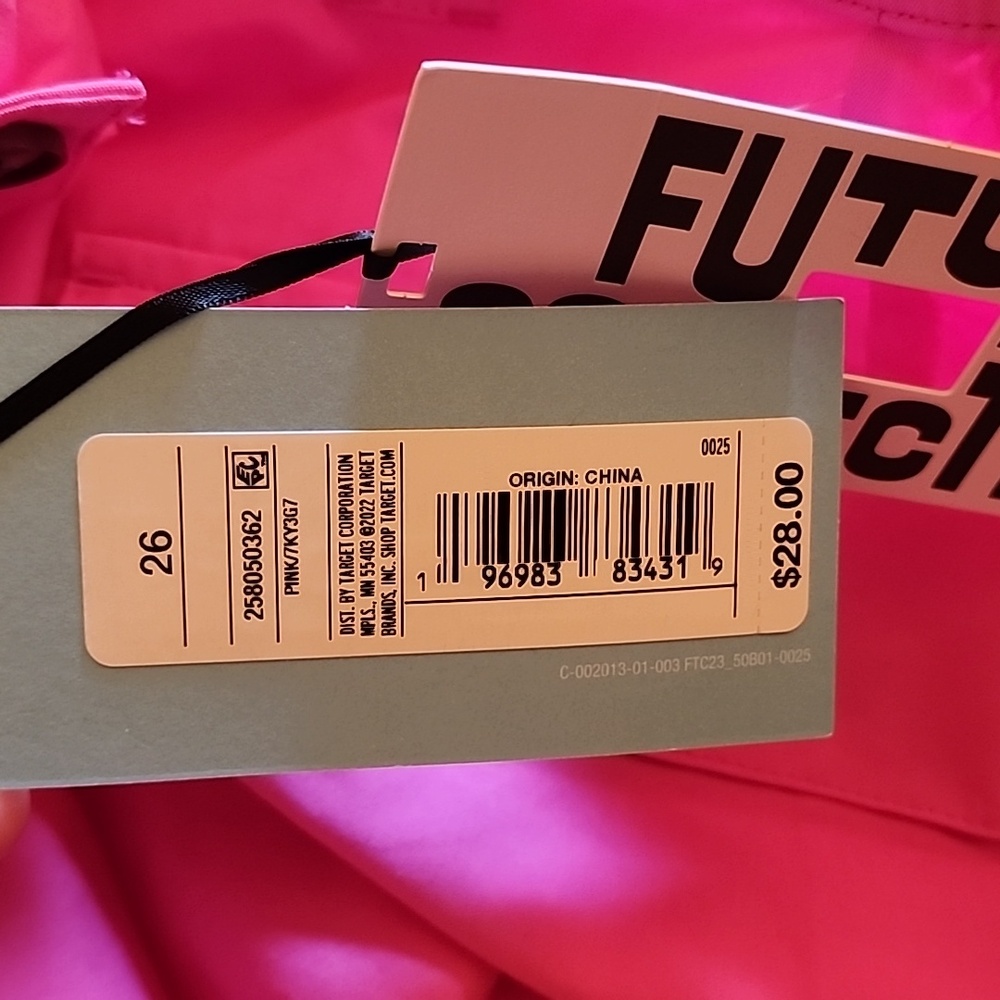 NWT Womens Future Collective Midi Wrap Skirt. Size 26. Pink - Picture 4 of 4